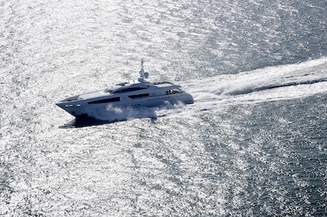 Image for article 'Galatea' edges 30 knots on sea trials